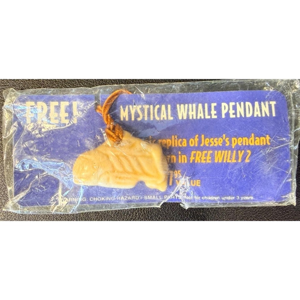 Mystical Whale Pendant Ceramic Replica Free Willy 2 Promotional Merchandise Seal
